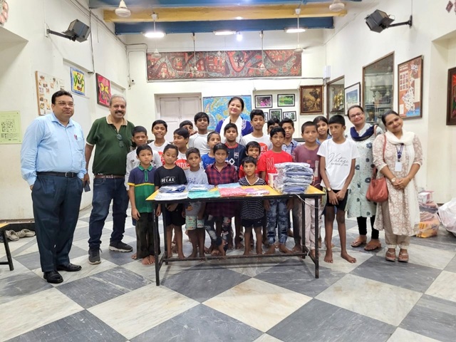 Distribution of clothes at Future Hope School 2