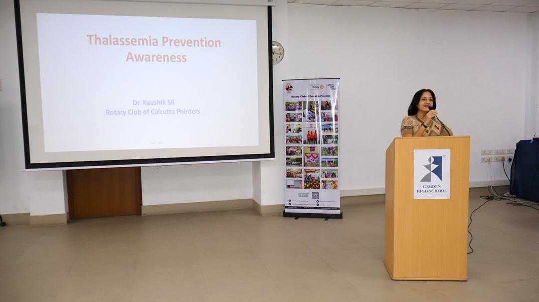 Thalassemia Awareness Programme conducted by Rotary Club of Calcutta Pointers 1 