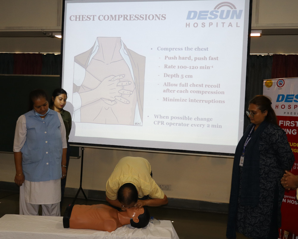 Basic Life Support ( BLS) session by Desun Hospital 1 